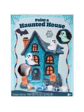 Halloween Paint A Haunted House Art Kit Set
